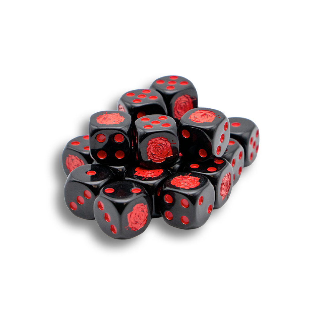 Adeptus Ridiculous | Red Rose - Dice Set