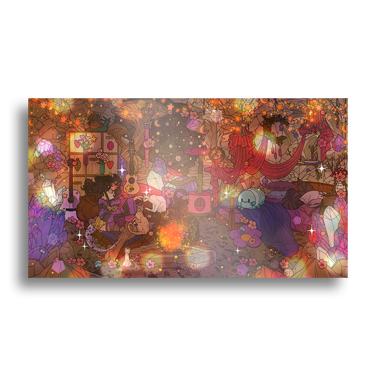 Chrchie | crystal cave art print  - Art Print